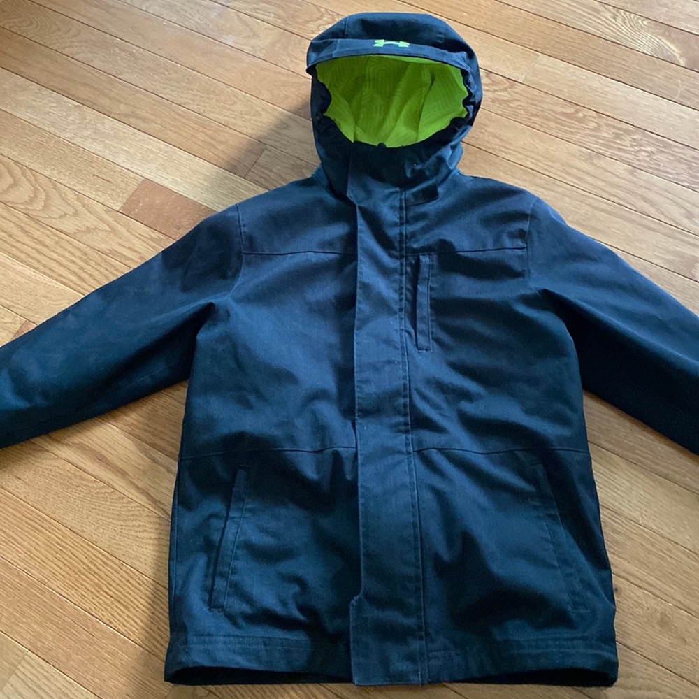 Under Armour coldgear infrared 3-in-1 black winter jacket boys size small youth